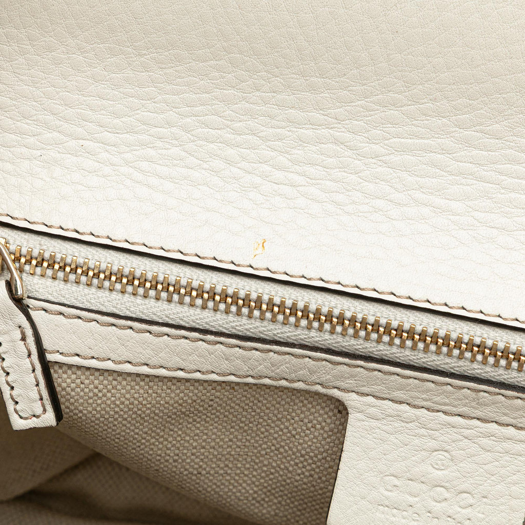 Gucci Medium GG Canvas New Bamboo Satchel