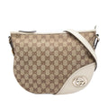 Gucci Medium GG Canvas New Britt Half Moon Crossbody