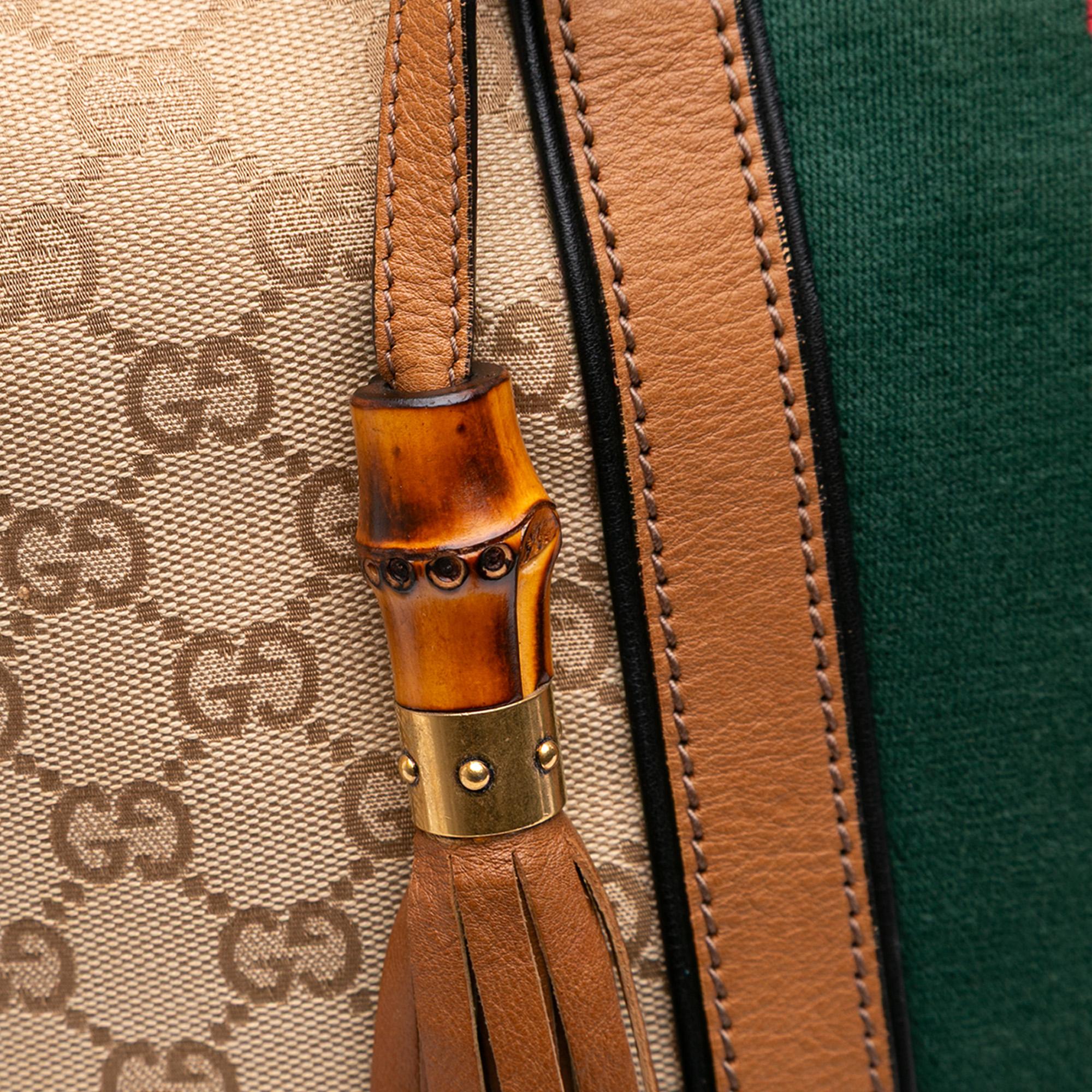 Gucci Medium GG Canvas Rania Top Handle Bag