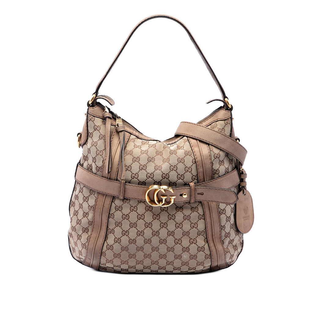Gucci Medium GG Canvas Running Satchel