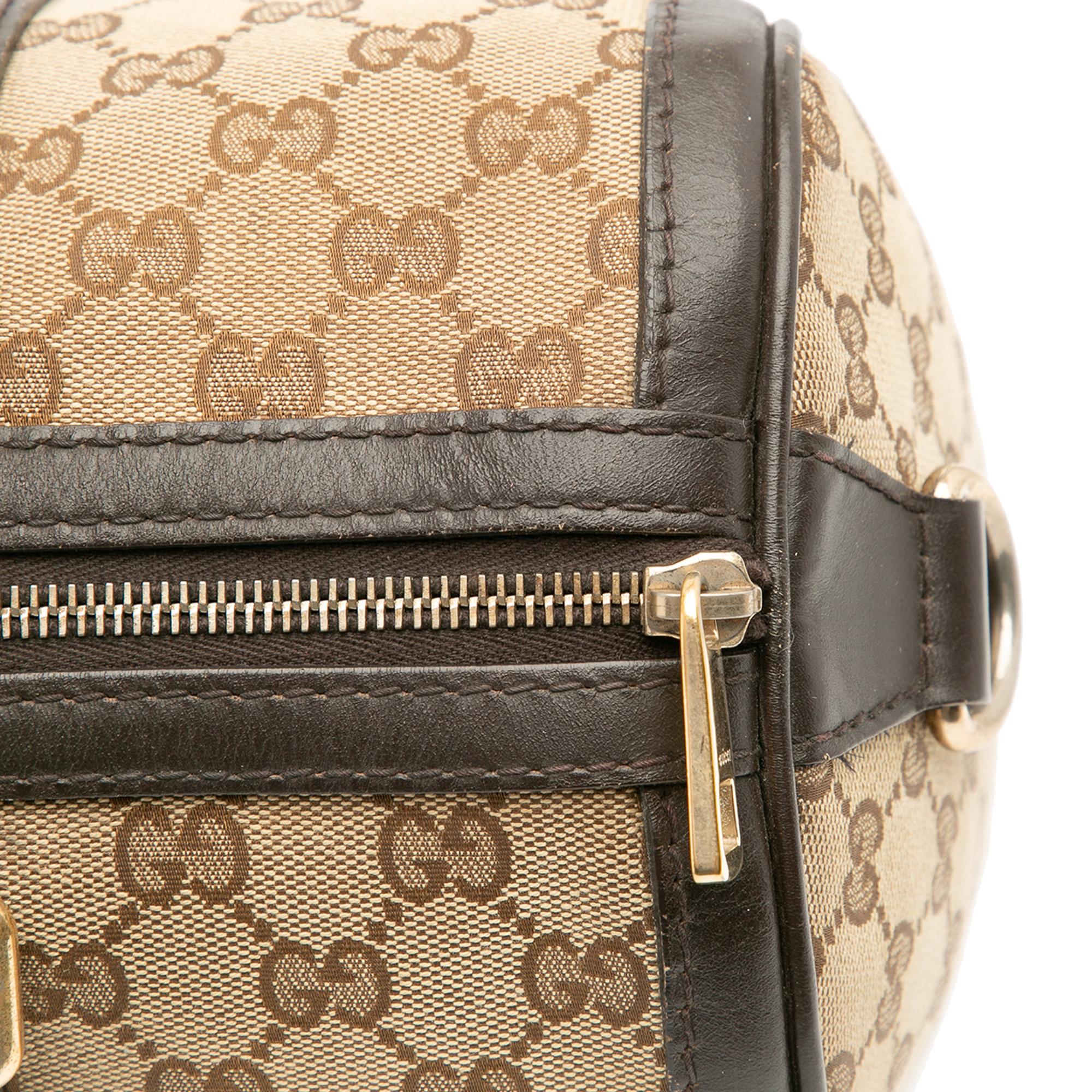 Gucci Medium GG Canvas Web Joy Boston Bag