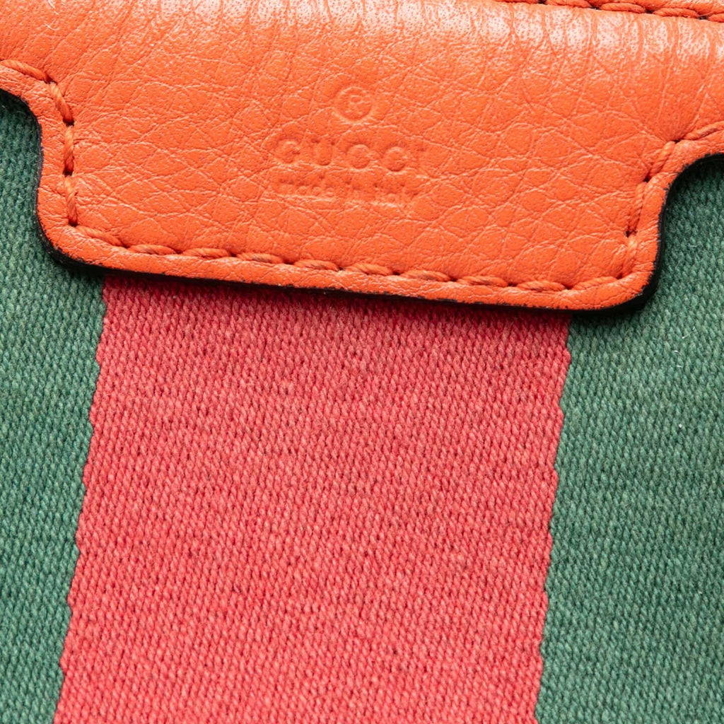 Gucci Medium GG Canvas Web Joy Boston Bag