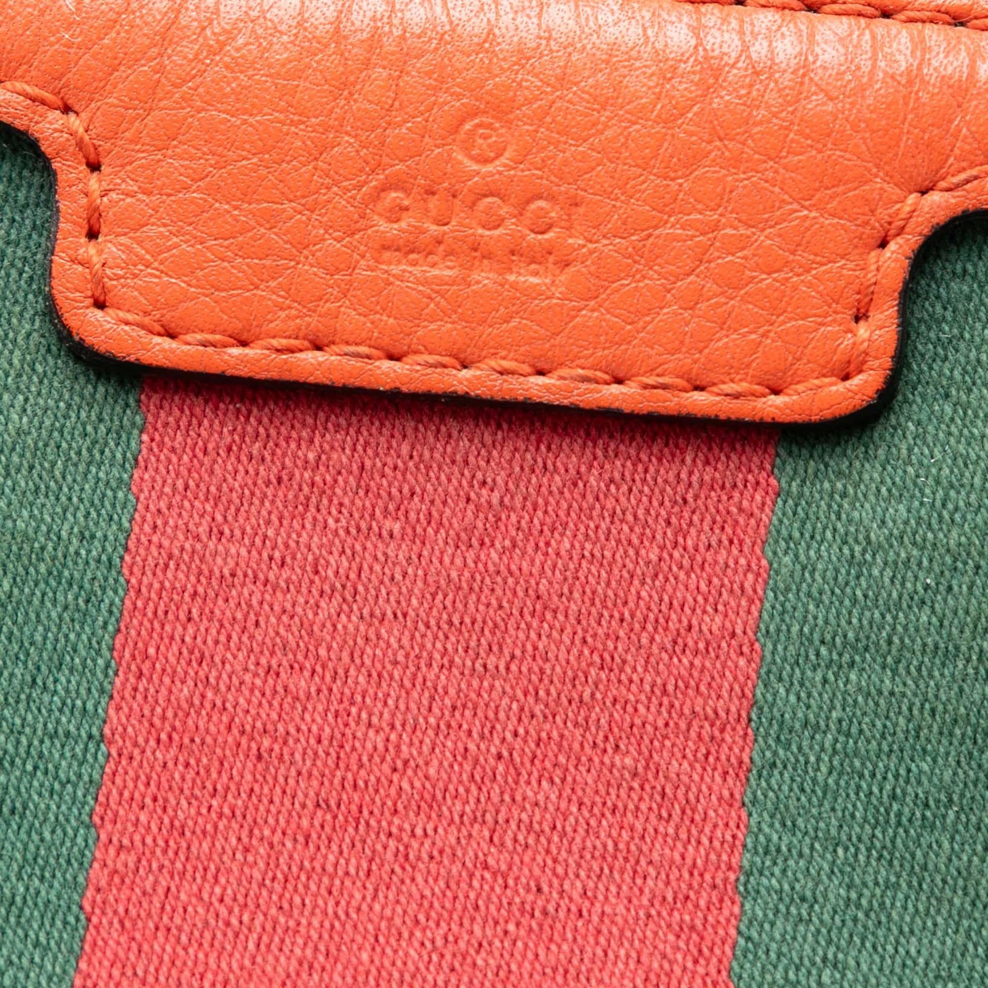 Gucci Medium GG Canvas Web Joy Boston Bag