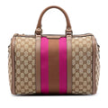 Gucci Medium GG Canvas Web Joy Boston Bag