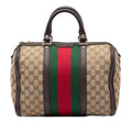 Gucci Medium GG Canvas Web Joy Boston Bag
