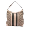 Gucci Medium GG Canvas Web Shoulder Bag