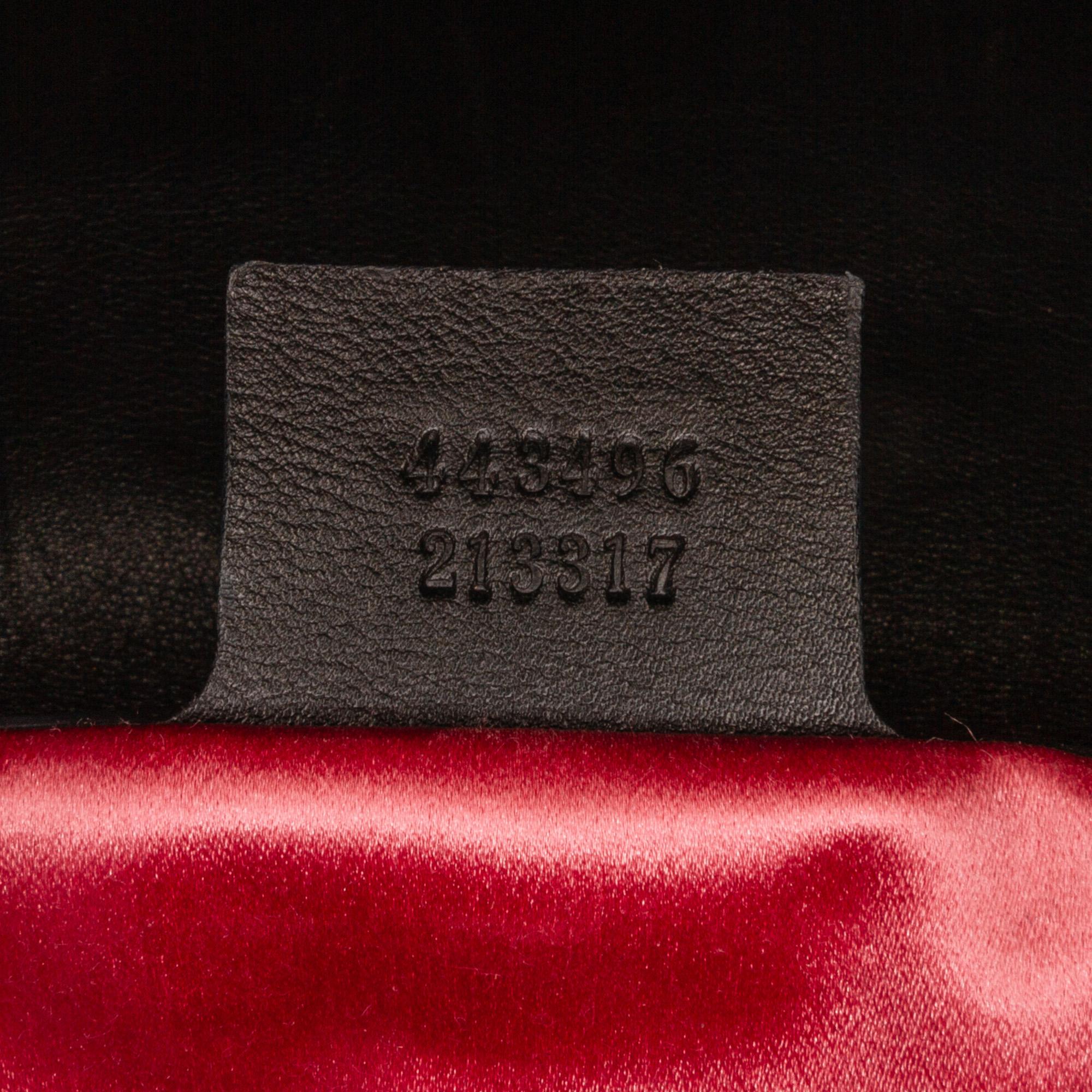 Gucci Medium GG Marmont Embroidered Matelasse Velvet Crossbody (SHG-70m7Yt)