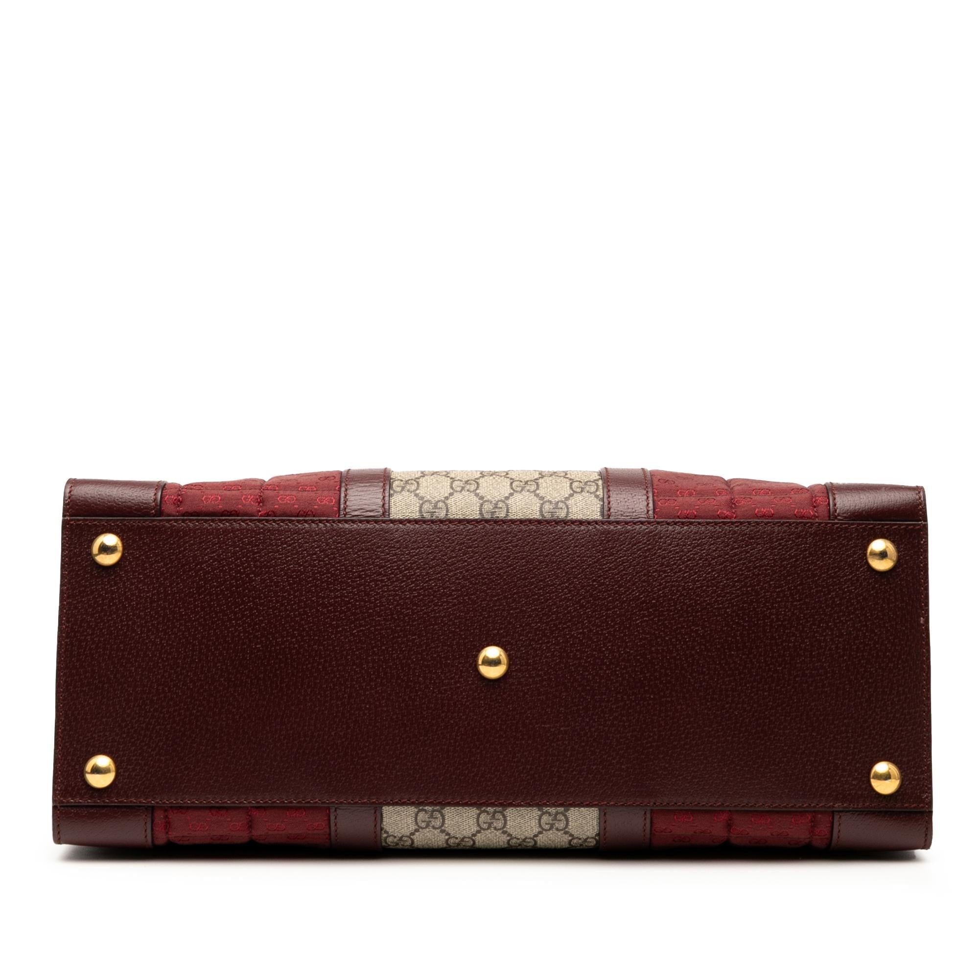 Gucci Medium GG Supreme and Quilted Mini GG Canvas Double G Tote