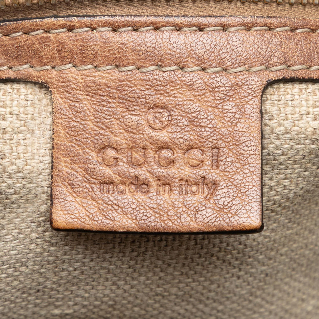 Gucci Medium Guccissima Bamboo Tassel Tote