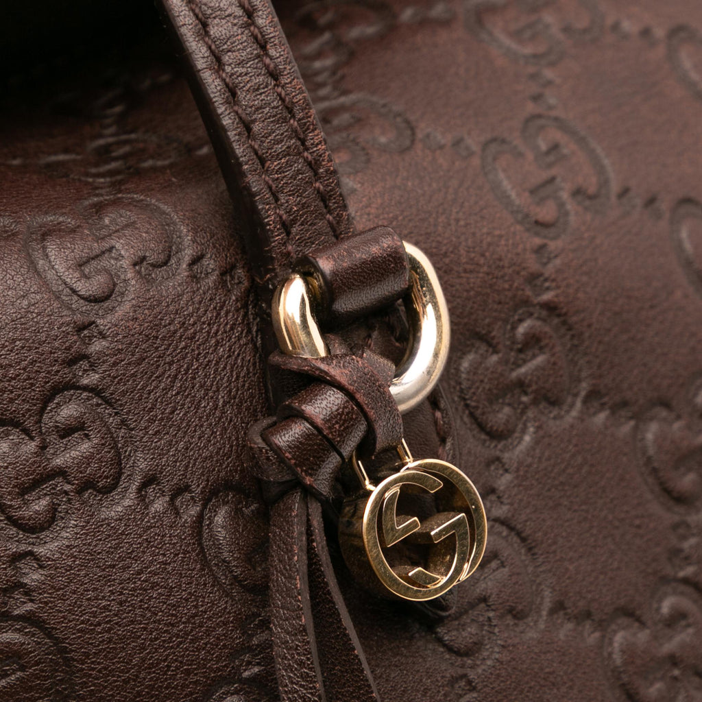 Gucci Medium Guccissima Bree Fold Over Tote