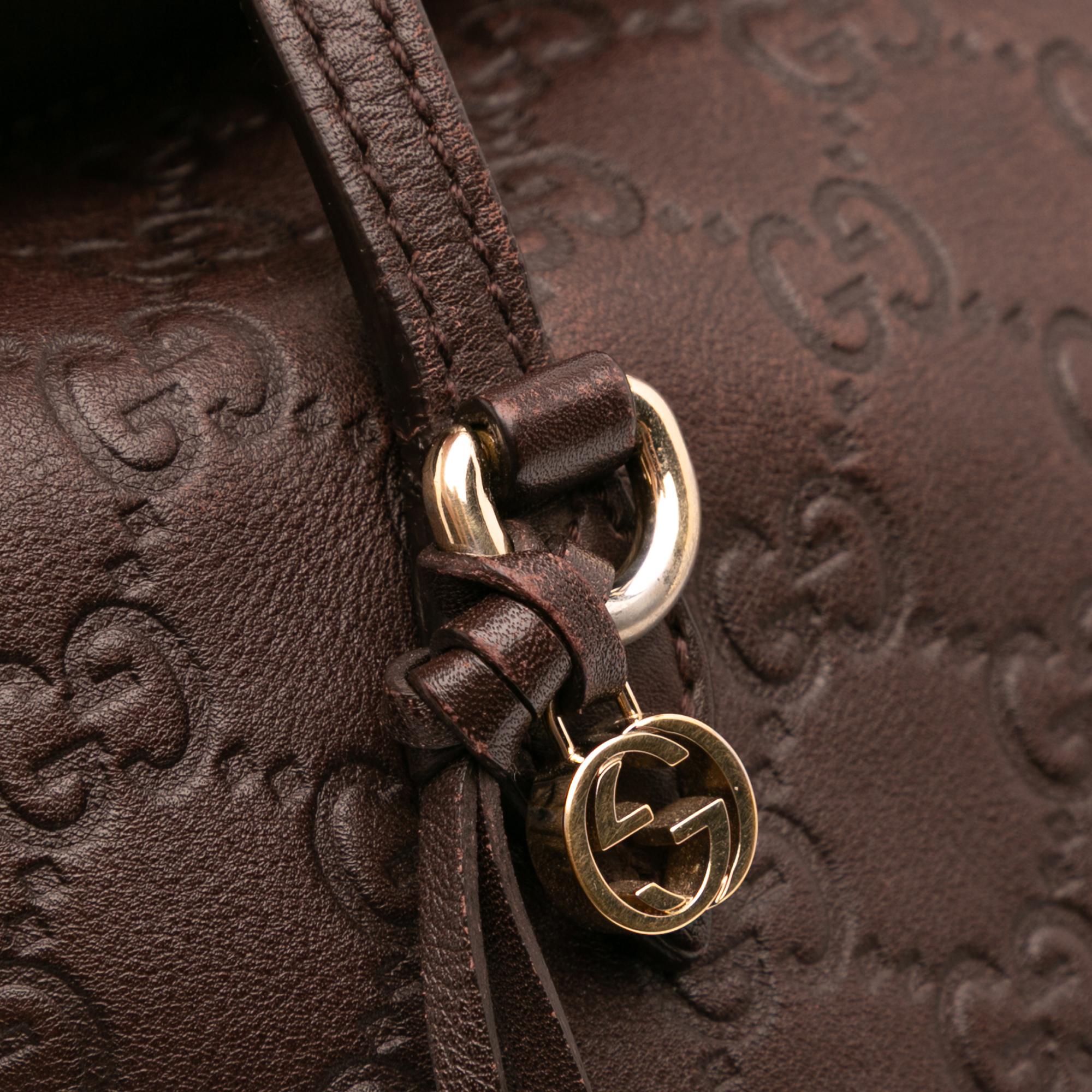 Gucci Medium Guccissima Bree Fold Over Tote