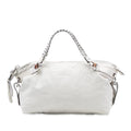 Gucci Medium Leather Bamboo Bar Tote