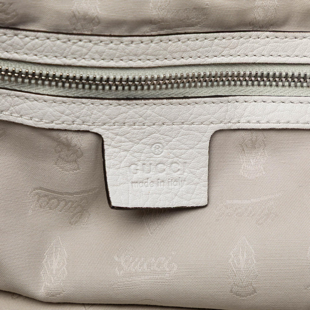 Gucci Medium Leather Bamboo Bar Tote