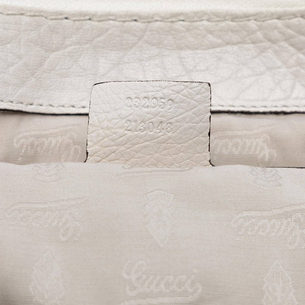 Gucci Medium Leather Bamboo Bar Tote