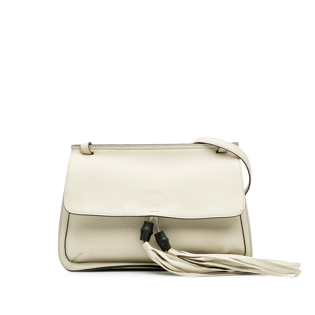 Gucci Medium Leather Bamboo Daily Crossbody