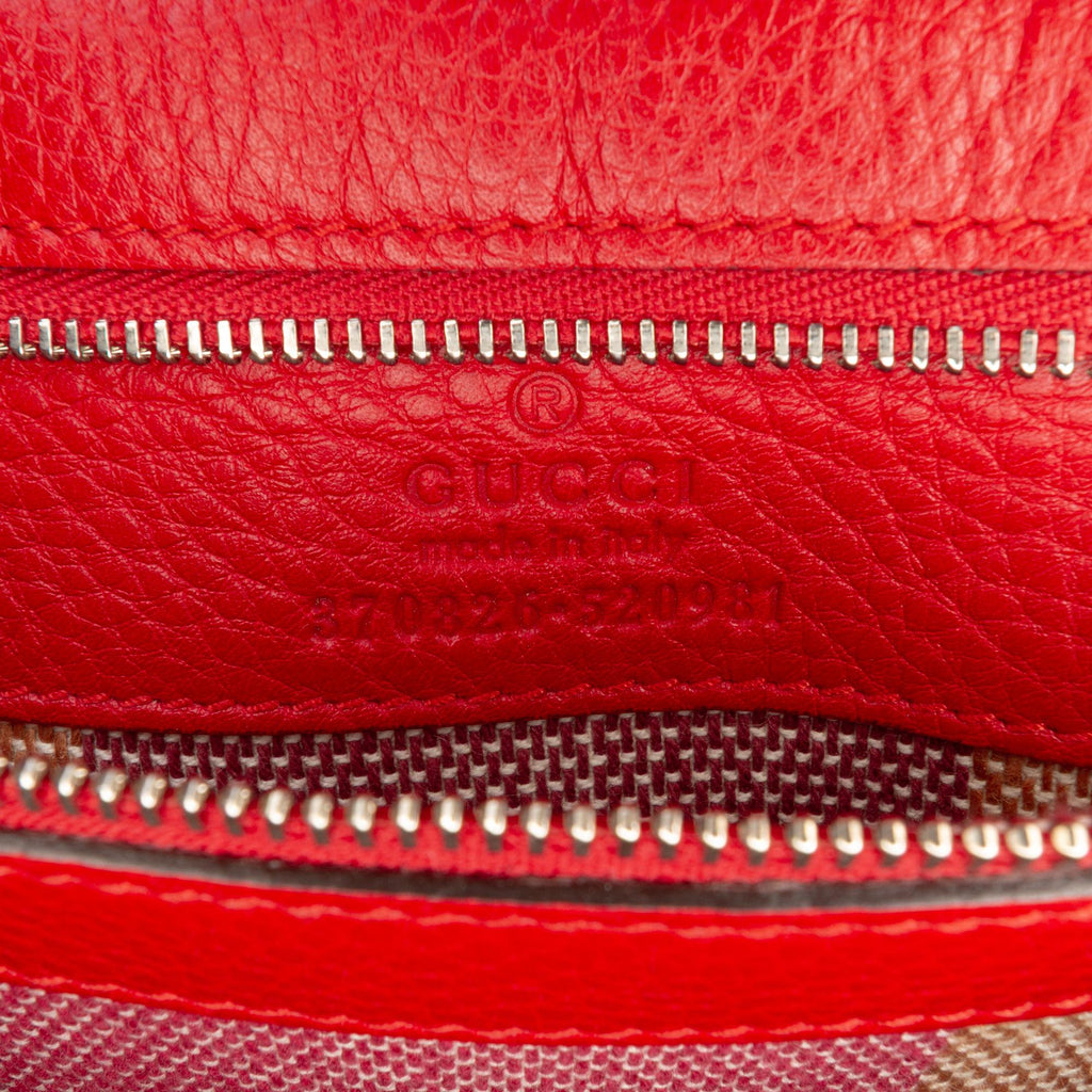Gucci Medium Leather Bamboo Daily Crossbody