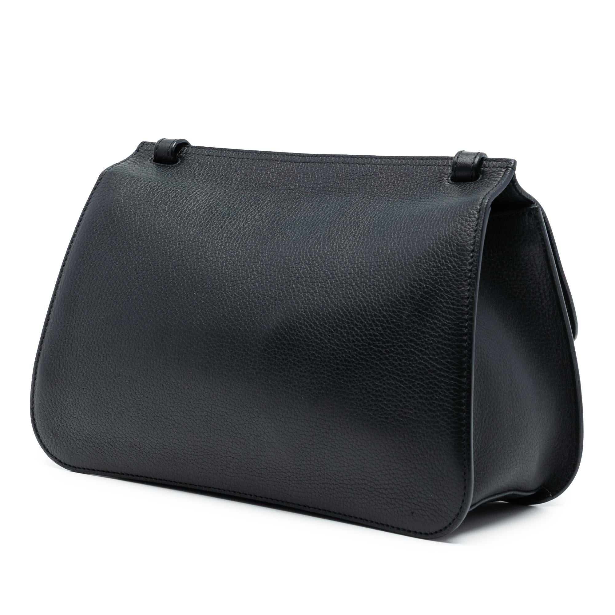 Gucci Medium Leather Bamboo Daily Crossbody