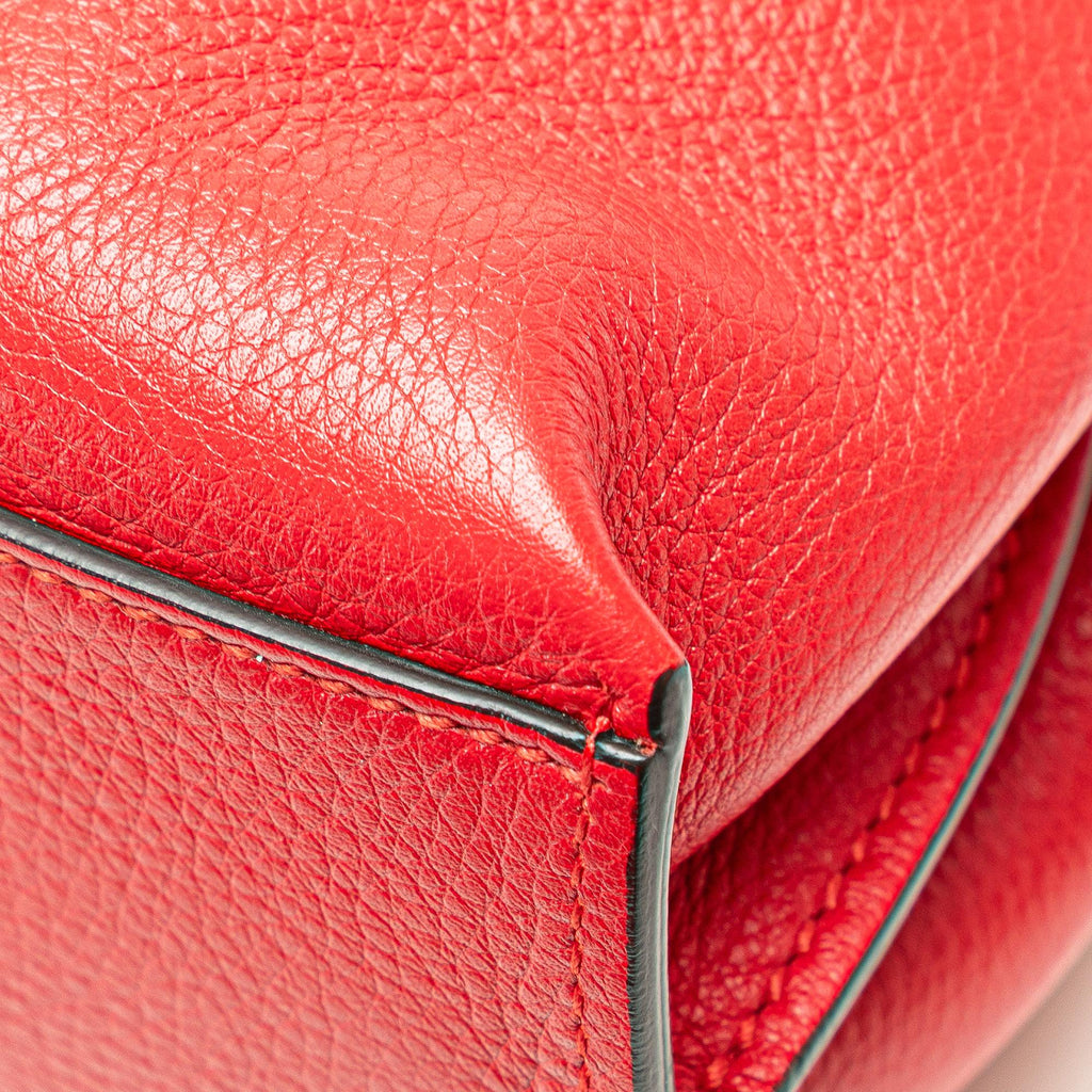 Gucci Medium Leather Bamboo Daily Satchel