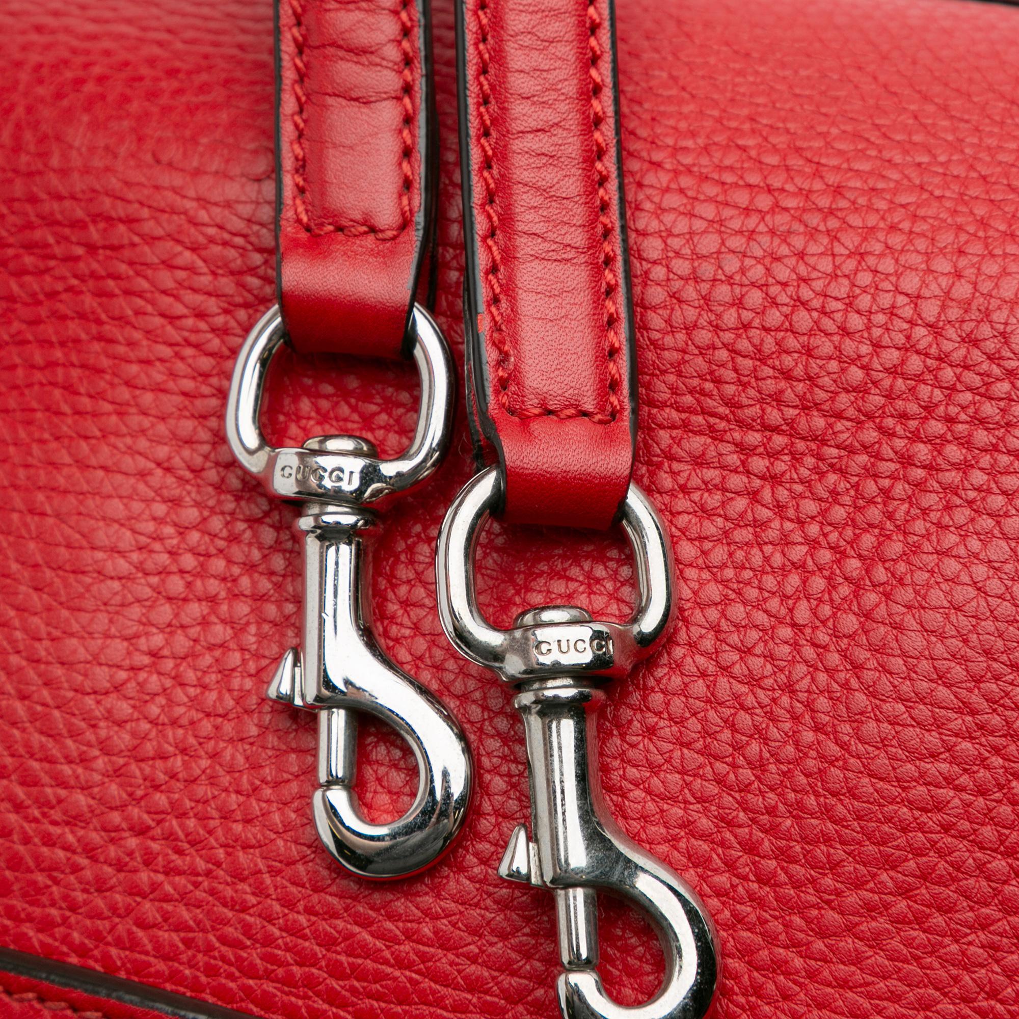 Gucci Medium Leather Bamboo Daily Satchel