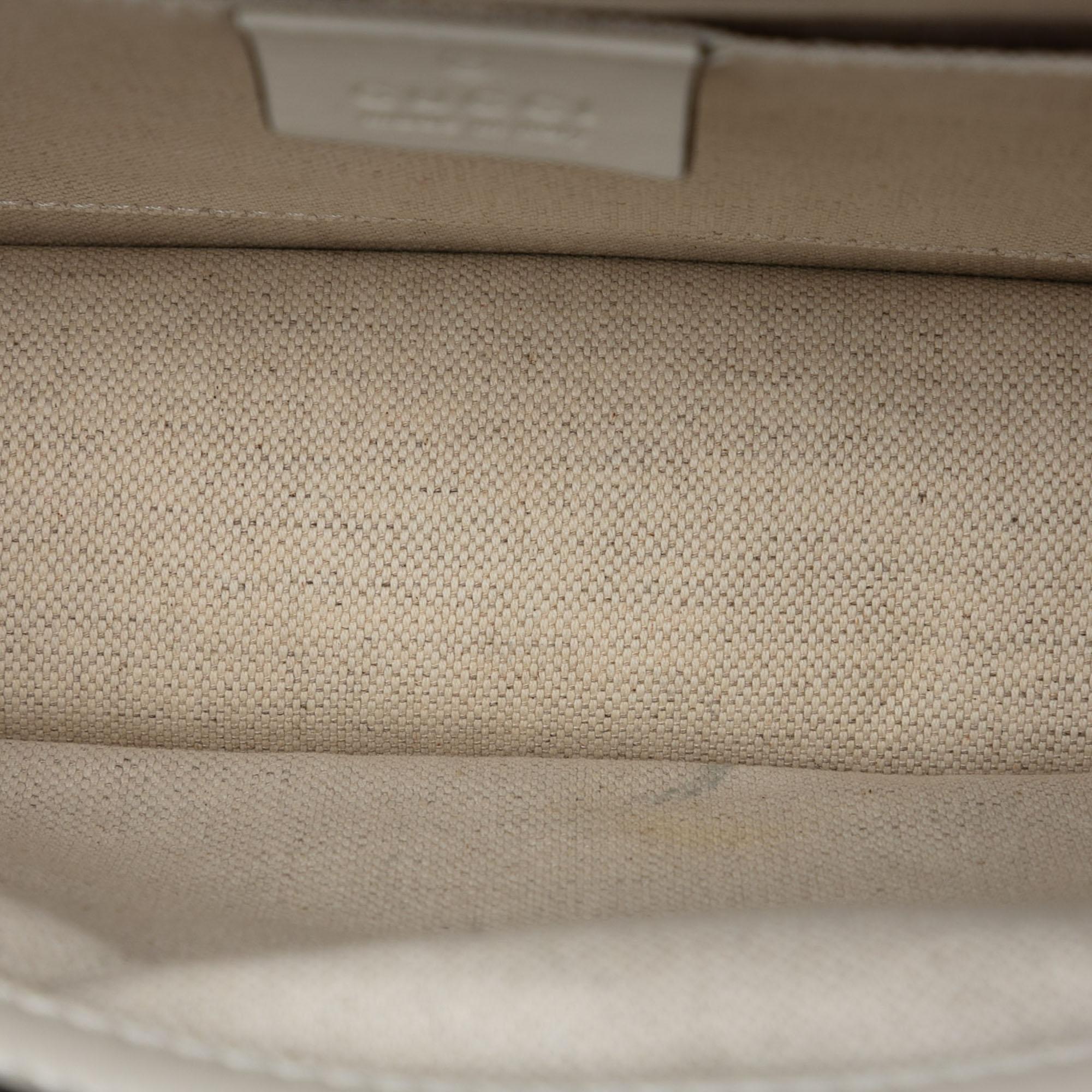 Gucci Medium Leather Bamboo Dionysus Web Satchel