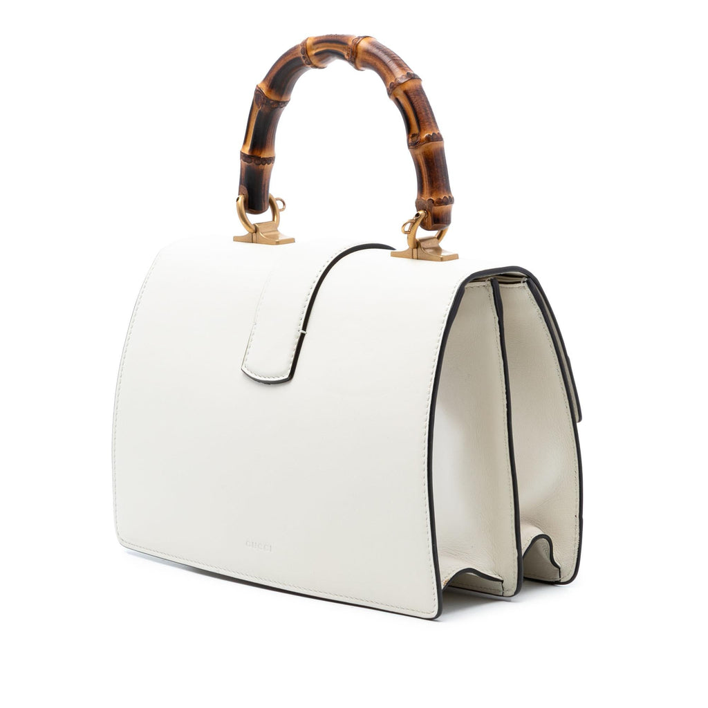 Gucci Medium Leather Bamboo Dionysus Web Satchel