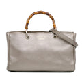 Gucci Medium Leather Bamboo Shopper (SHG-Z5WtXN)