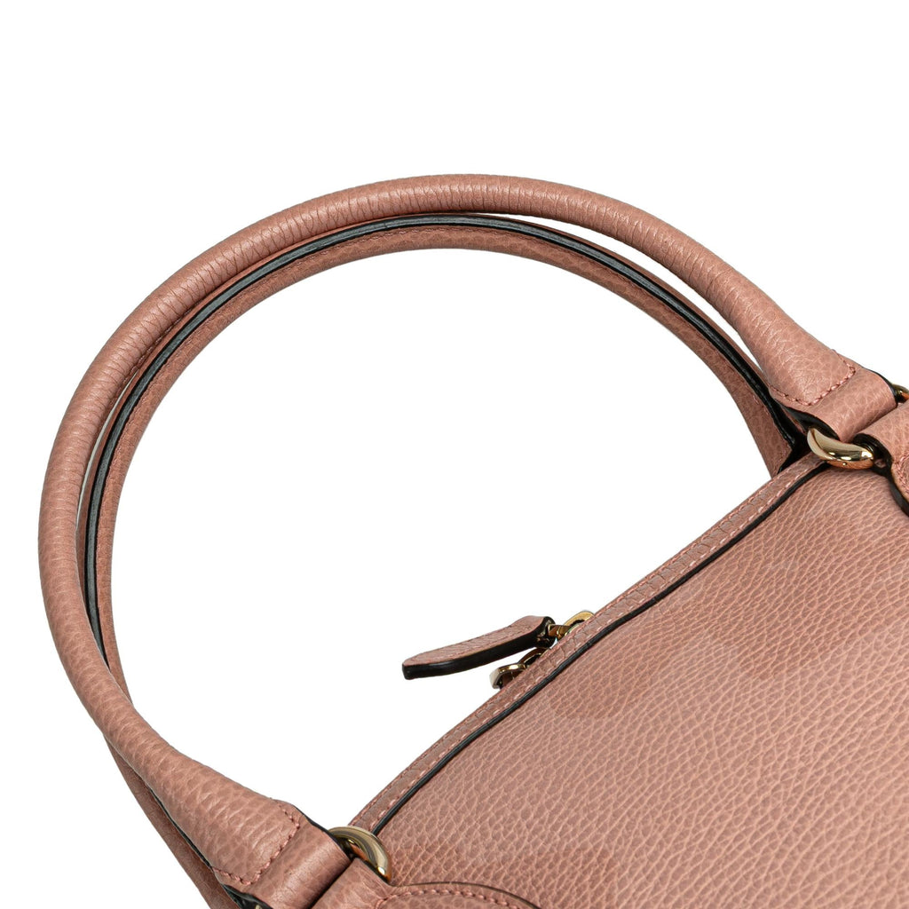 Gucci Medium Leather GG Charm Dome Satchel