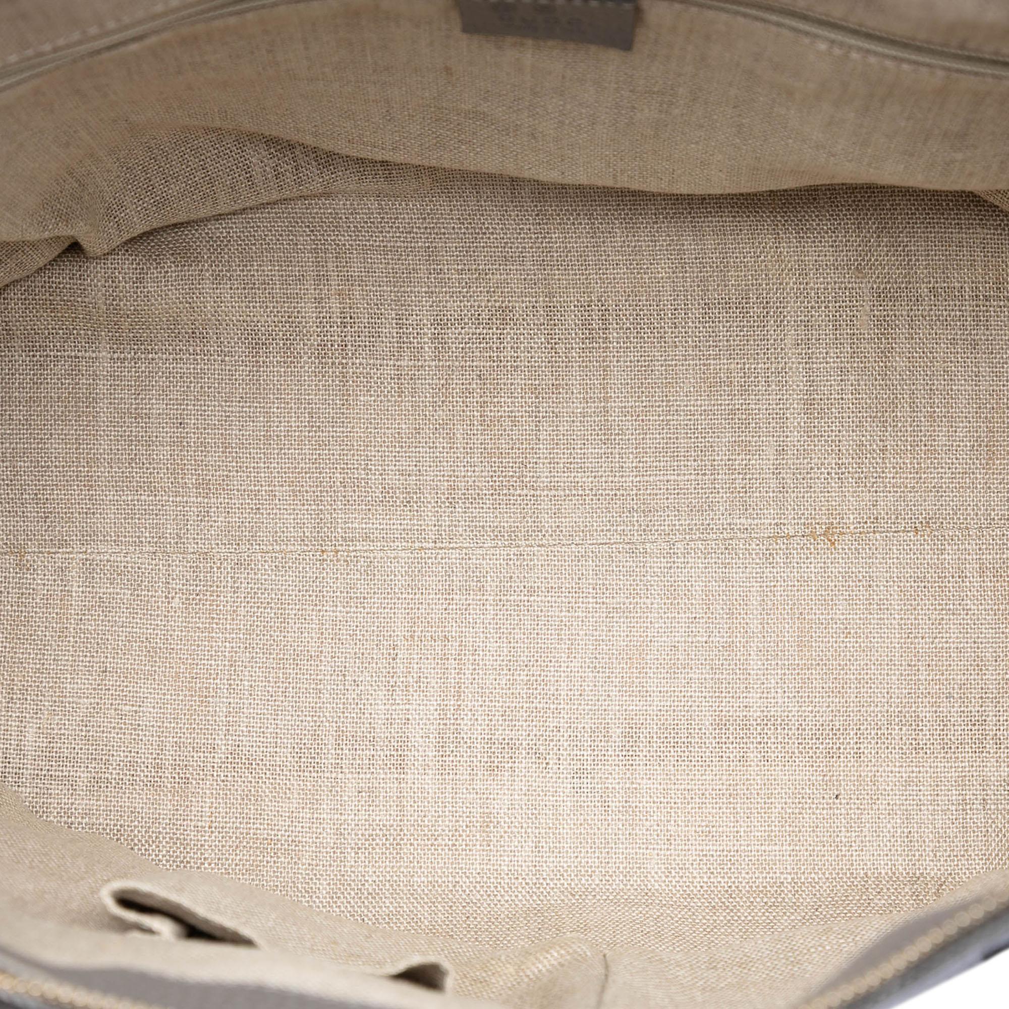 Gucci Medium Leather GG Charm Dome Satchel