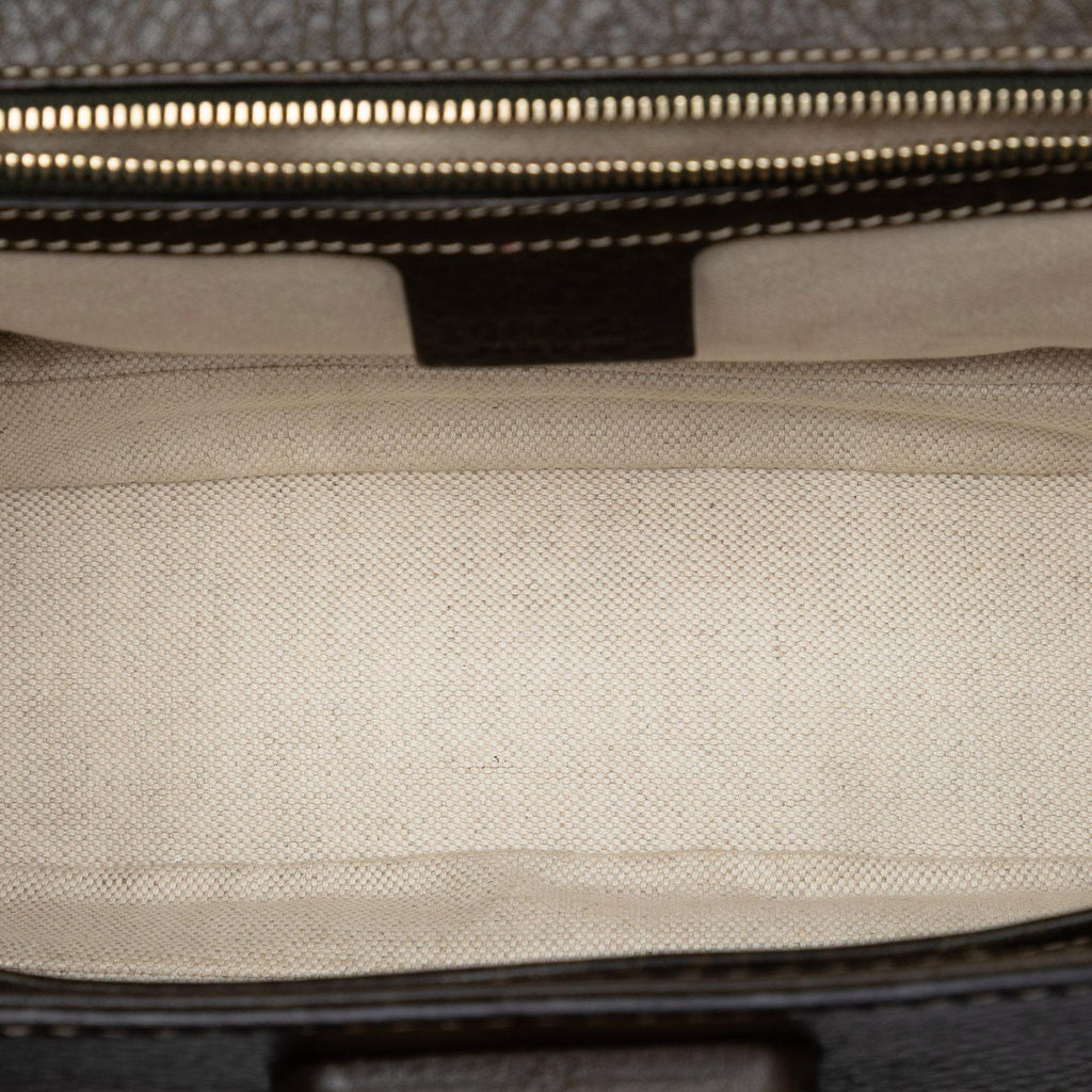 Gucci Medium Leather New Bamboo Satchel
