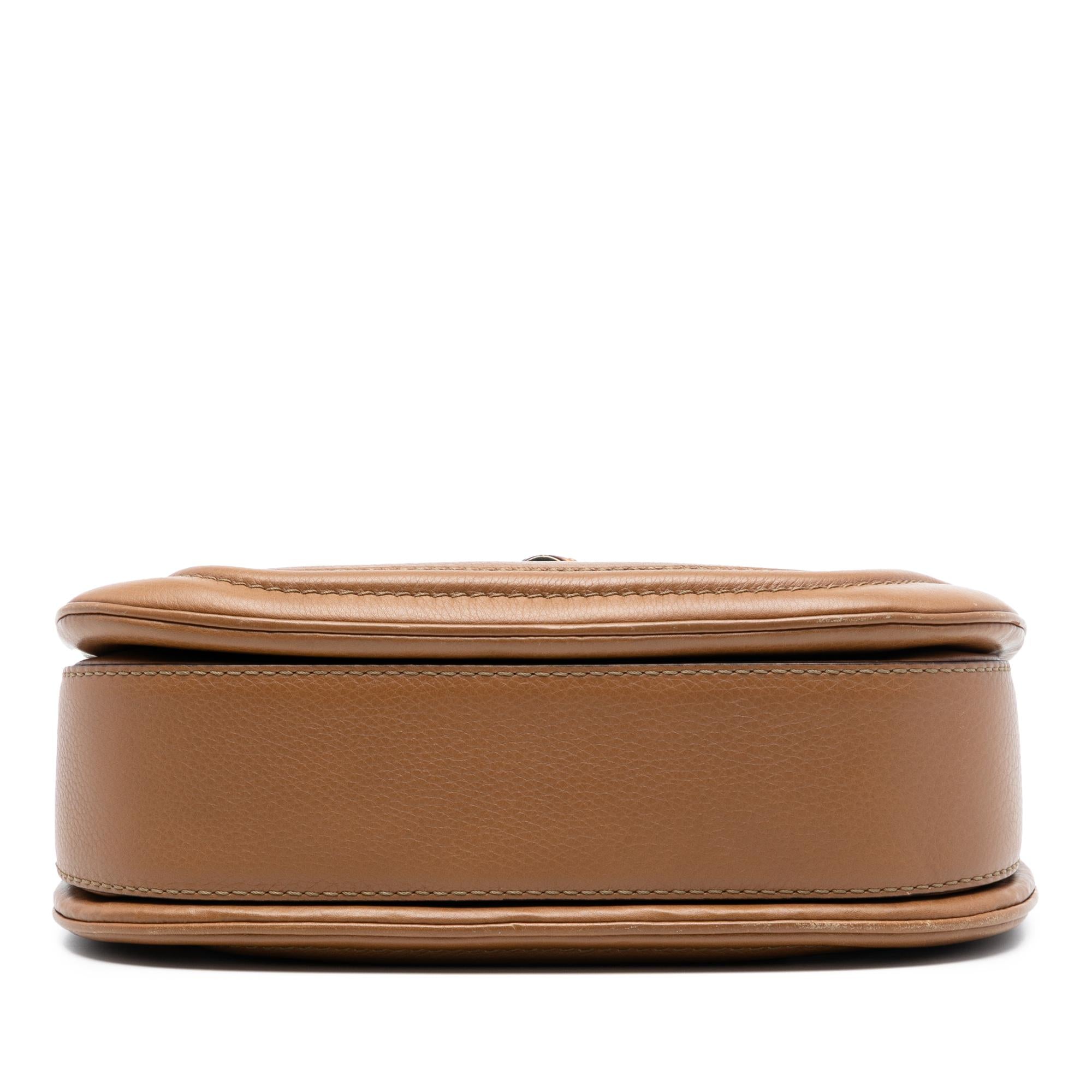 Gucci Medium Leather New Bamboo Satchel