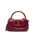 Gucci Medium Leather New Bamboo Satchel