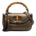 Gucci Medium Leather New Bamboo Satchel