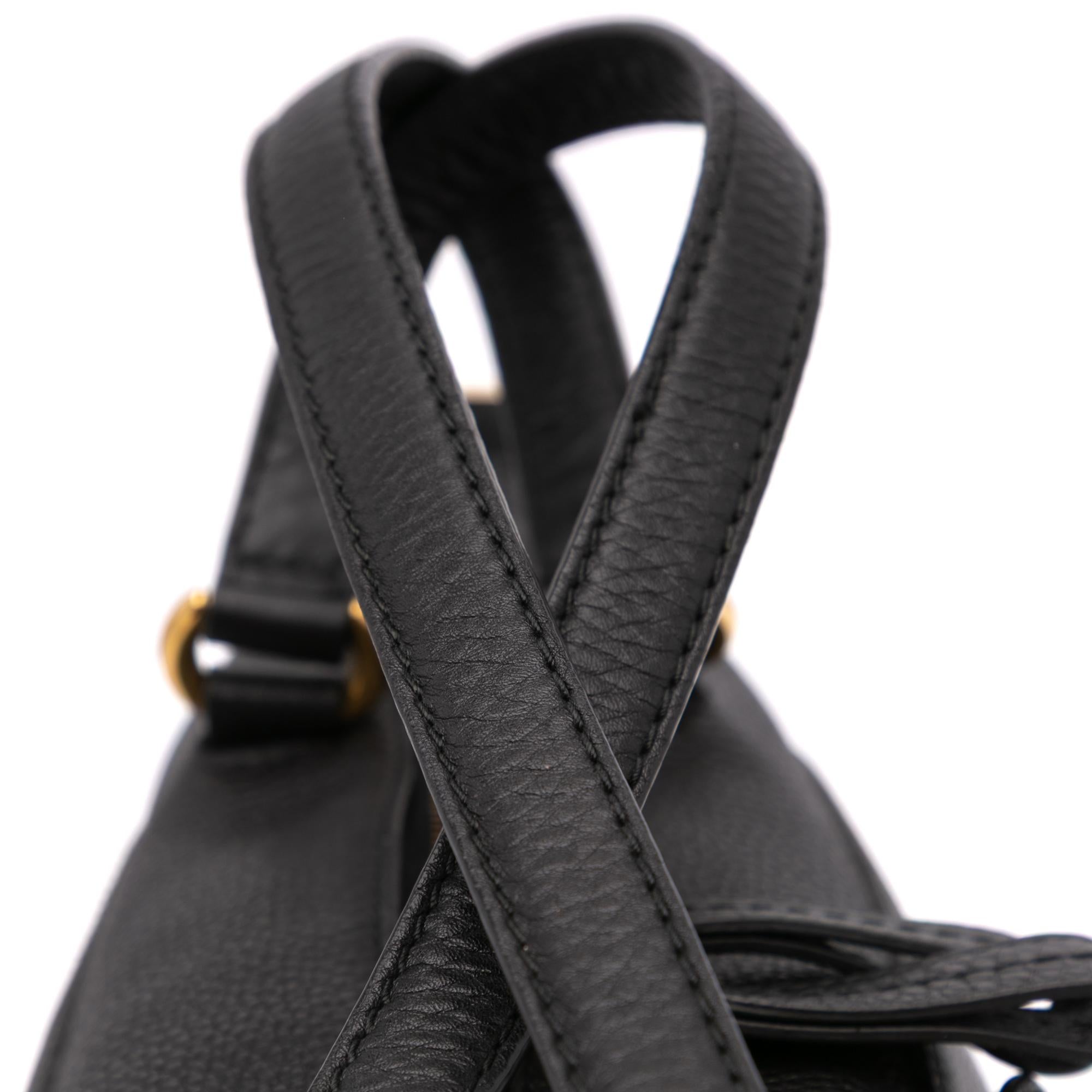 Gucci Medium Leather Ride Top Handle Bag