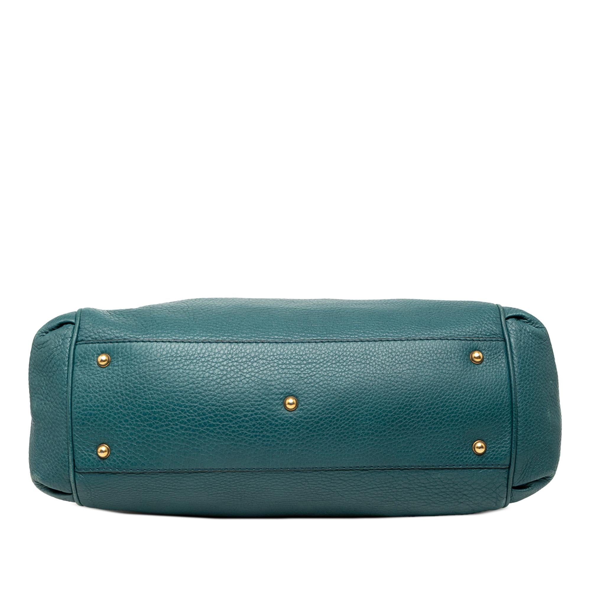 Gucci Medium Leather Ride Top Handle Bag