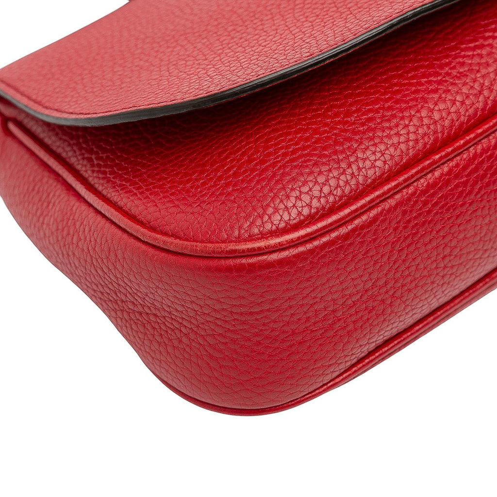 Gucci Medium Leather Soho Chain Flap Crossbody