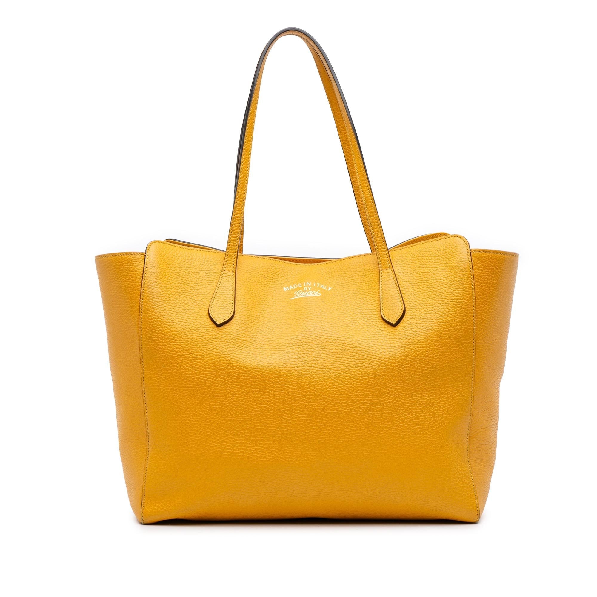 Gucci Medium Leather Swing Tote