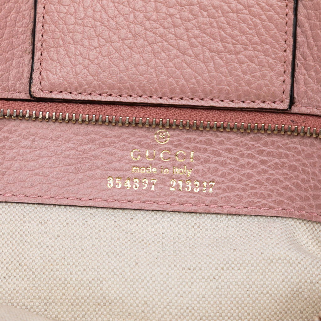 Gucci Medium Leather Swing Tote