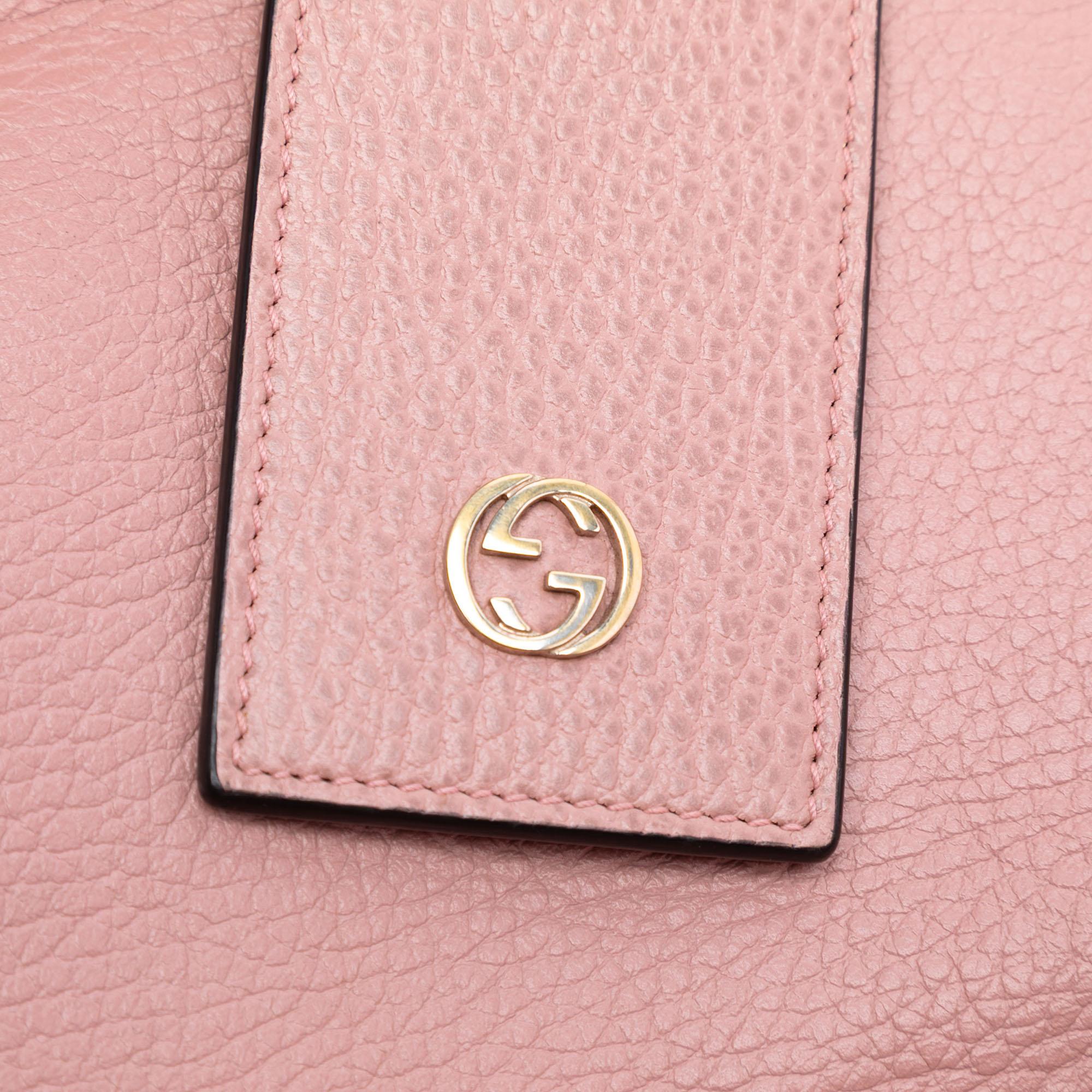 Gucci Medium Leather Swing Tote