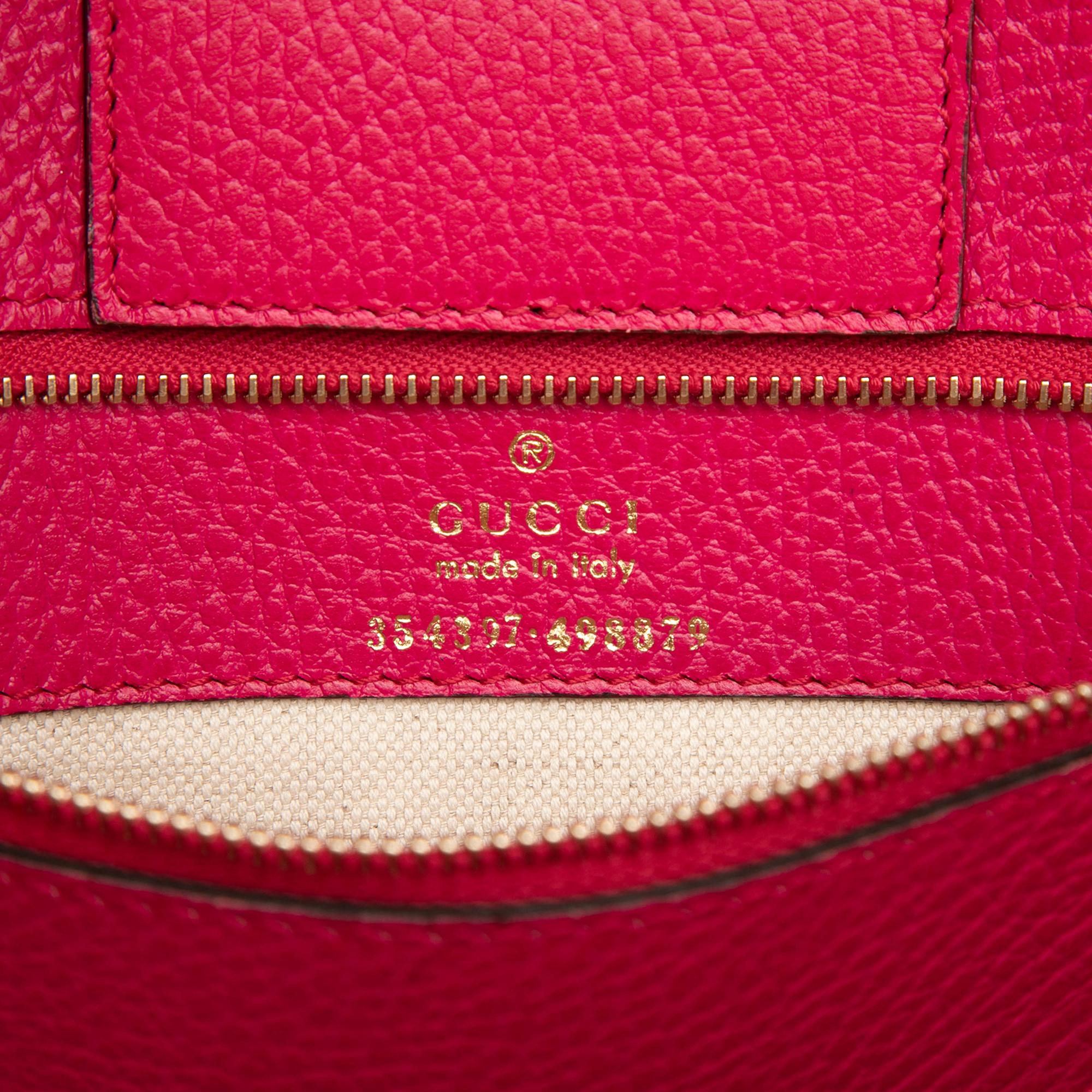 Gucci Medium Leather Swing Tote