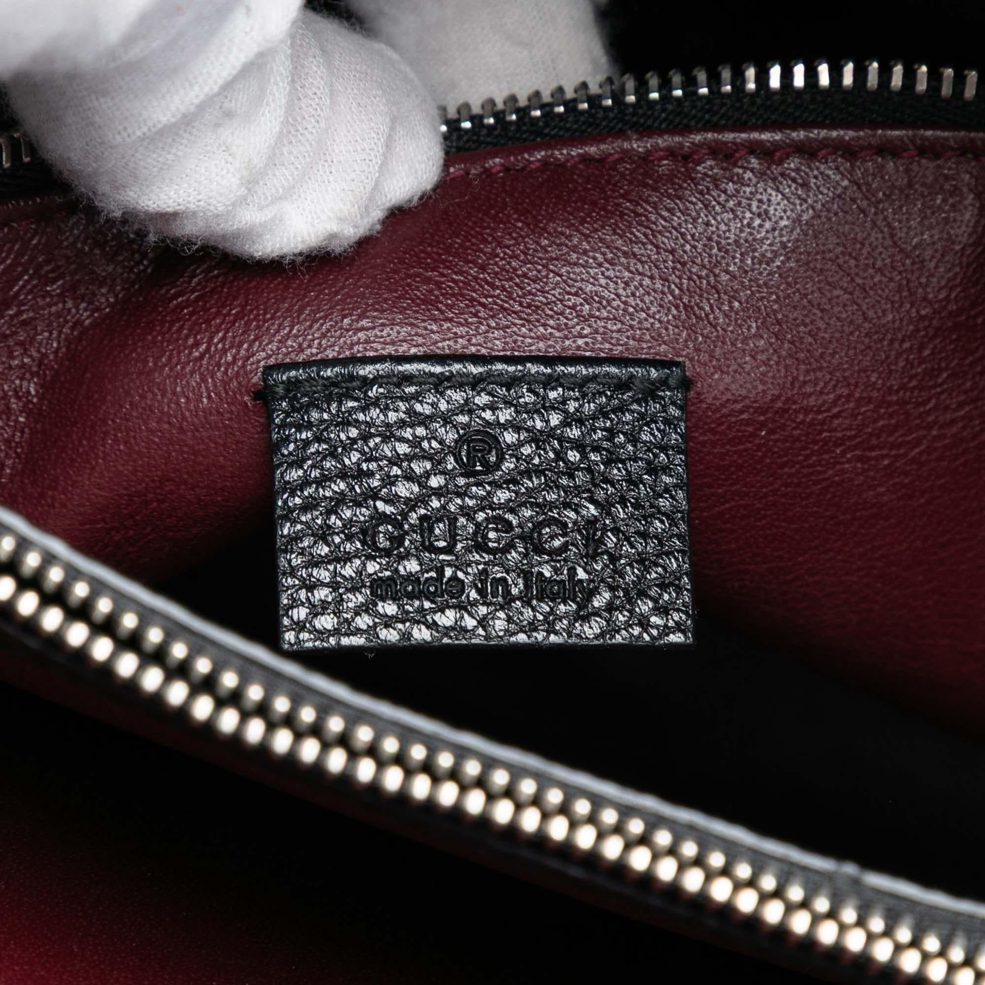 Gucci Medium Leather Zumi Top Handle Bag