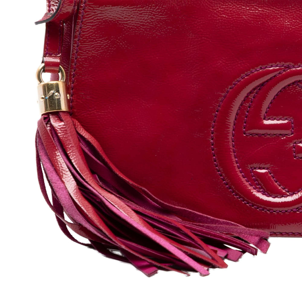 Gucci Medium Patent Soho Chain Flap Crossbody