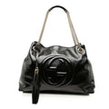 Gucci Medium Patent Soho Chain Tote