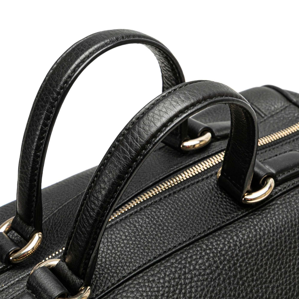 Gucci Medium Pebbled Calfskin Soho Boston Bag