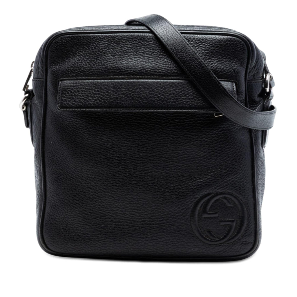 Gucci Medium Pebbled Calfskin Soho Messenger Bag