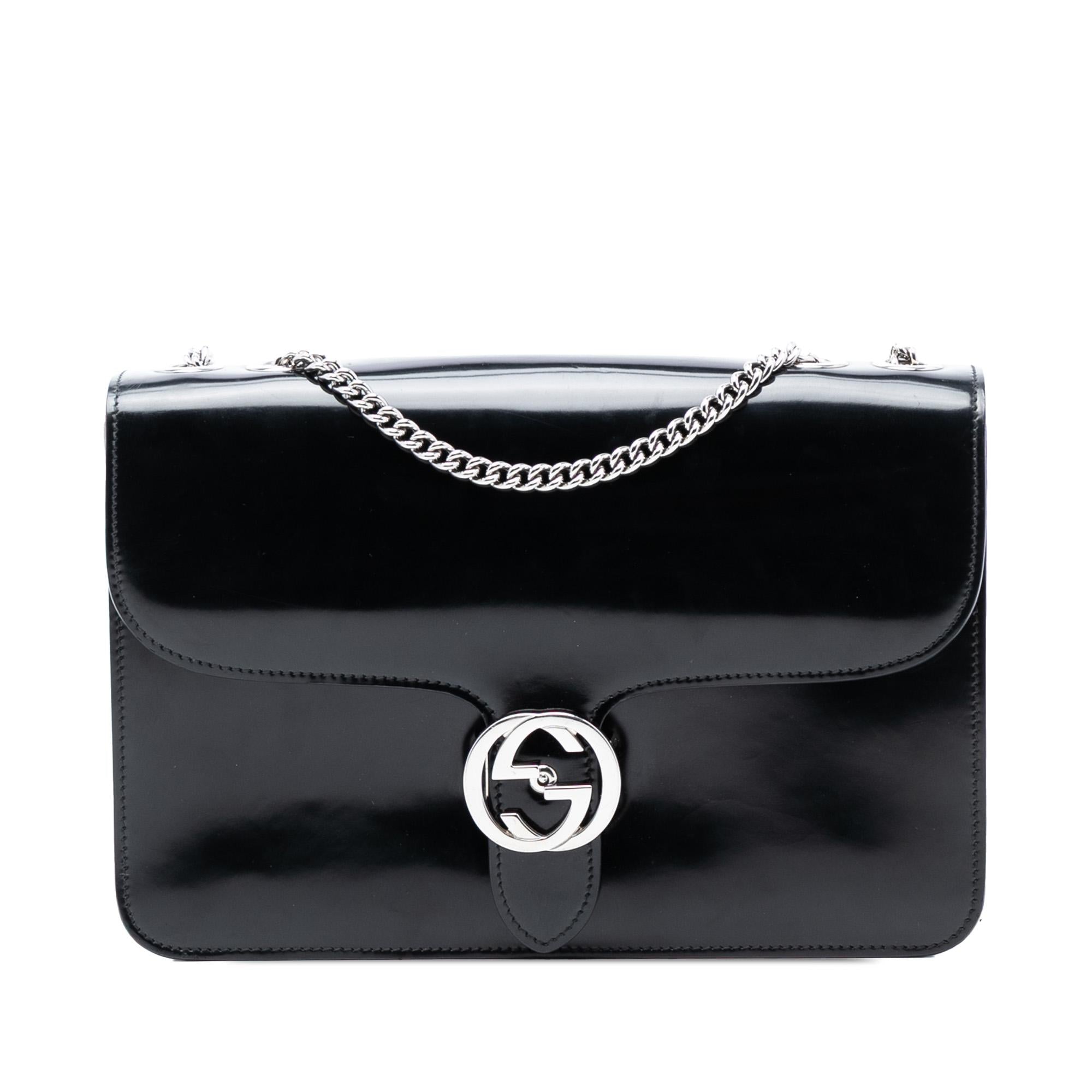 Gucci Medium Polished Calfskin Dollar Interlocking G Crossbody