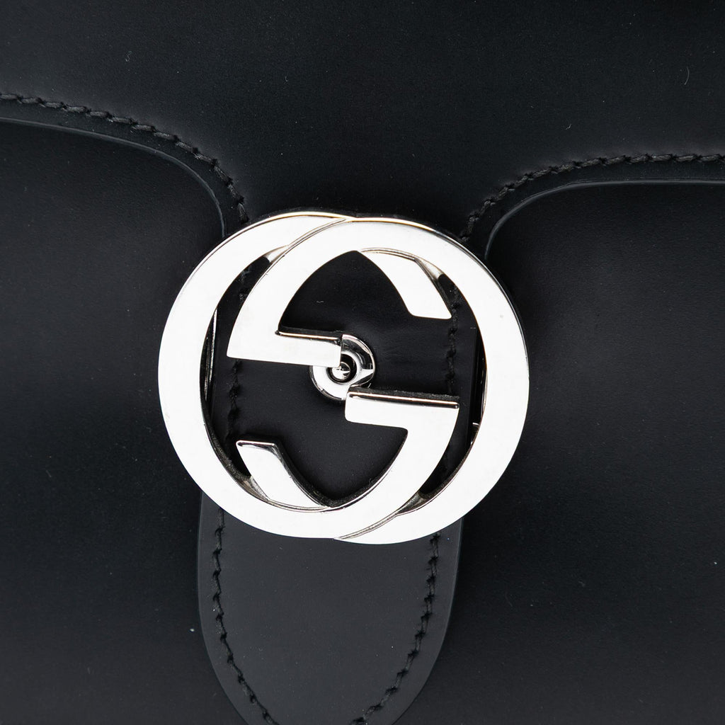 Gucci Medium Polished Calfskin Dollar Interlocking G Crossbody