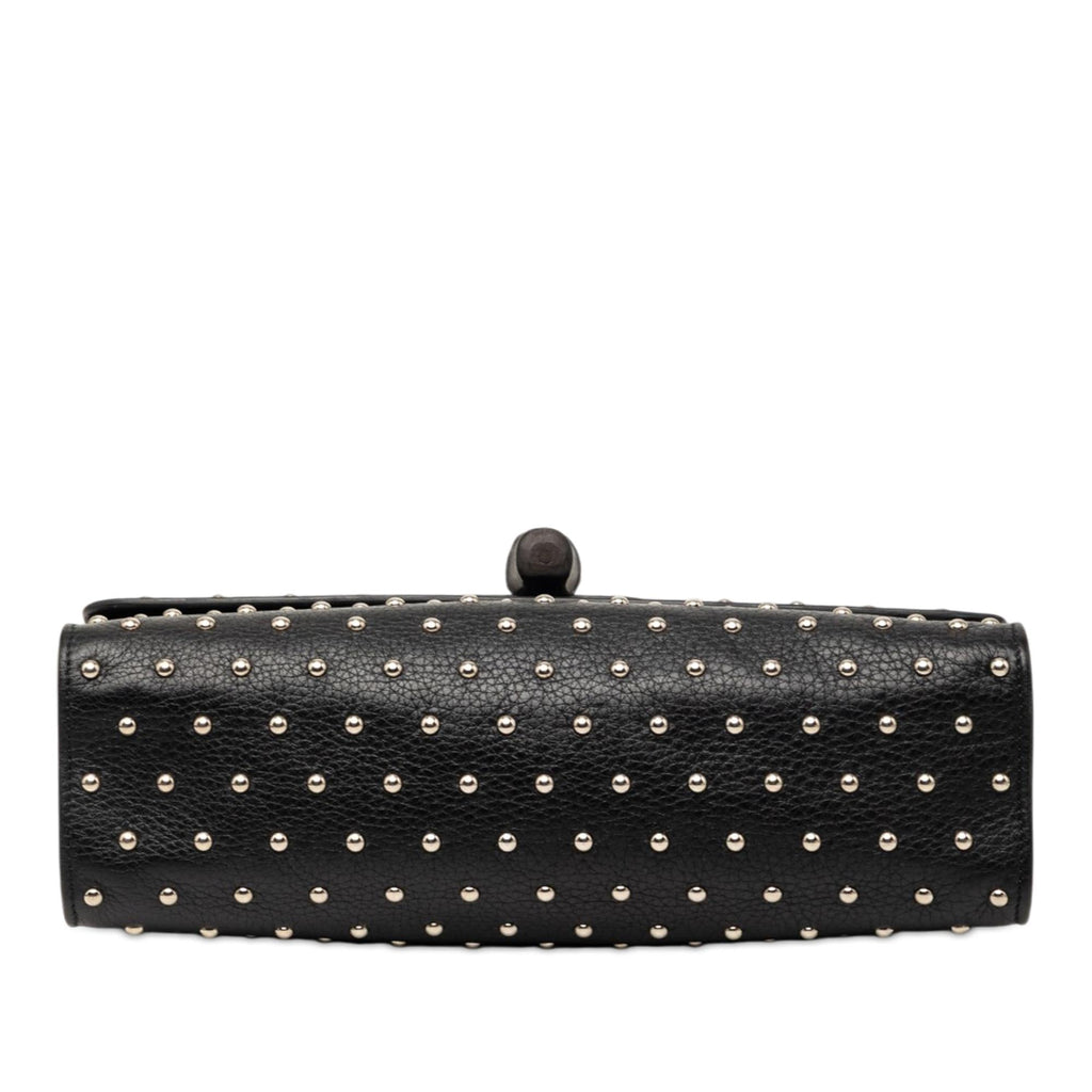 Gucci Medium Studded Leather Miss Bamboo Crossbody