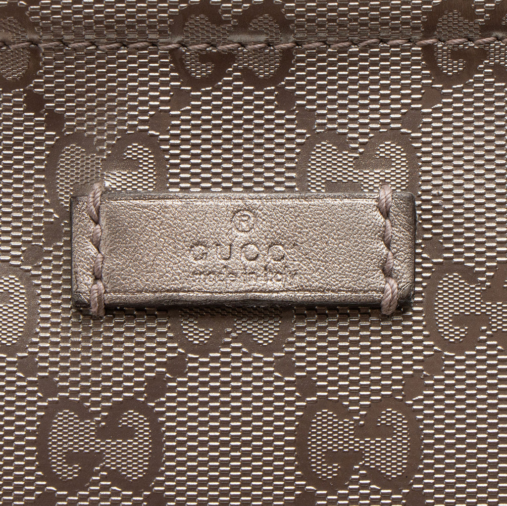 Gucci Metallic GG Imprime Flat Messenger