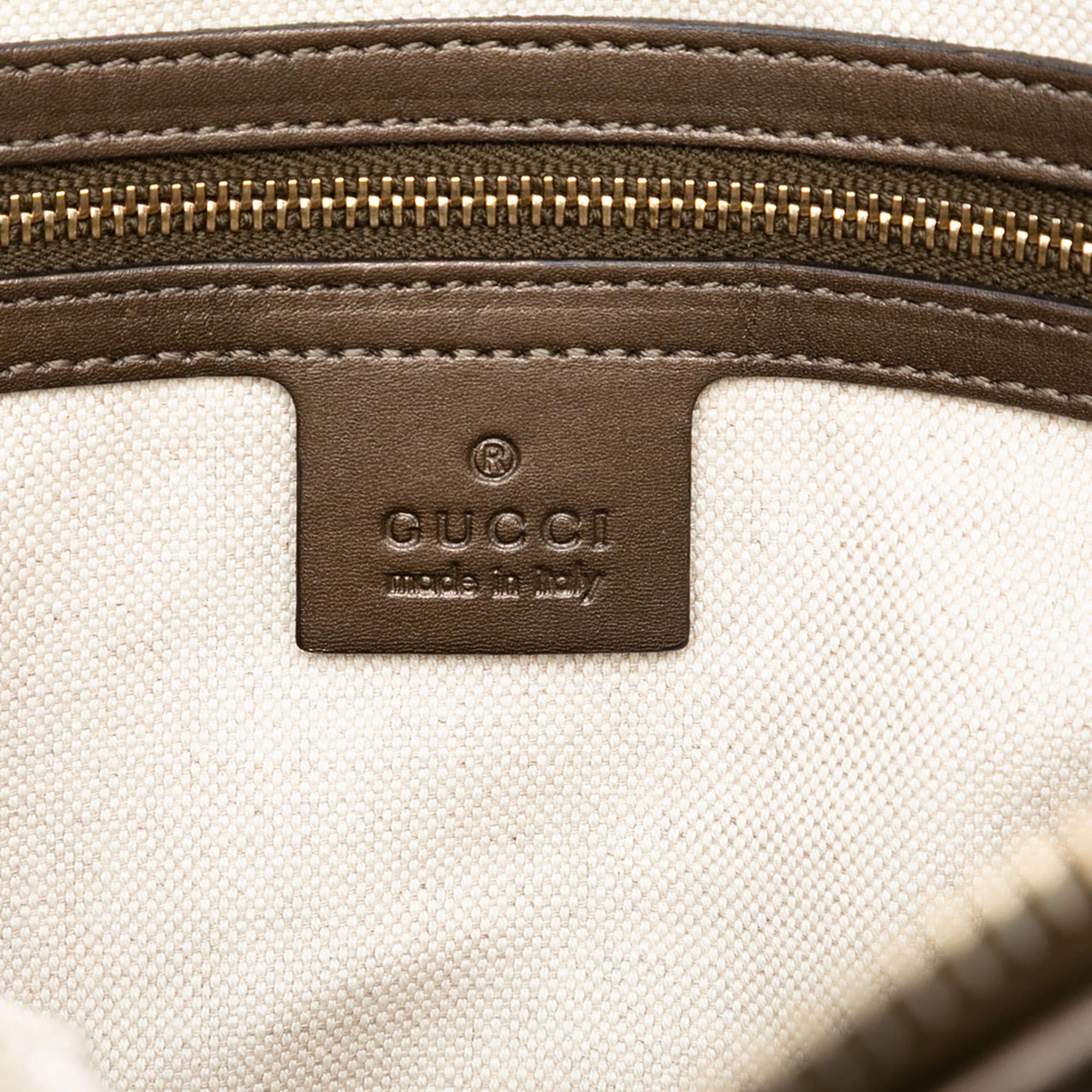 Gucci Metallic Guccissima Heart Bit Tote
