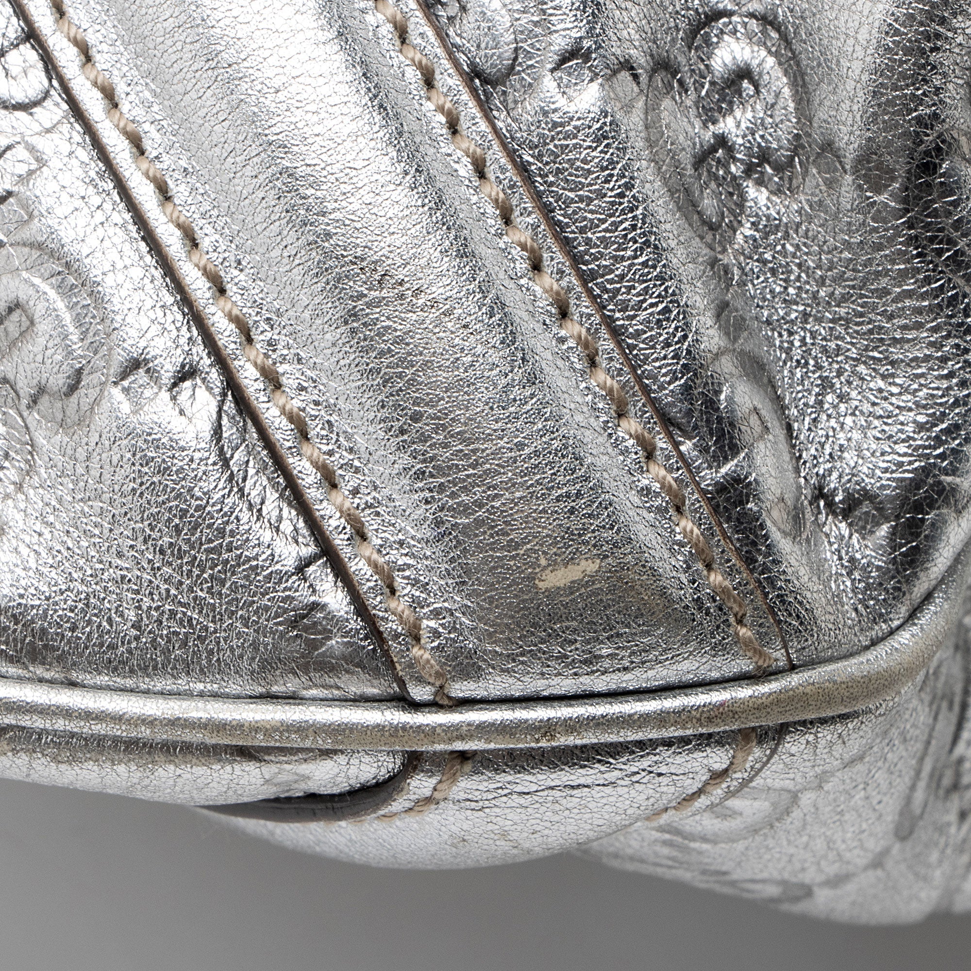 Gucci Metallic Guccissima Leather Britt Tote